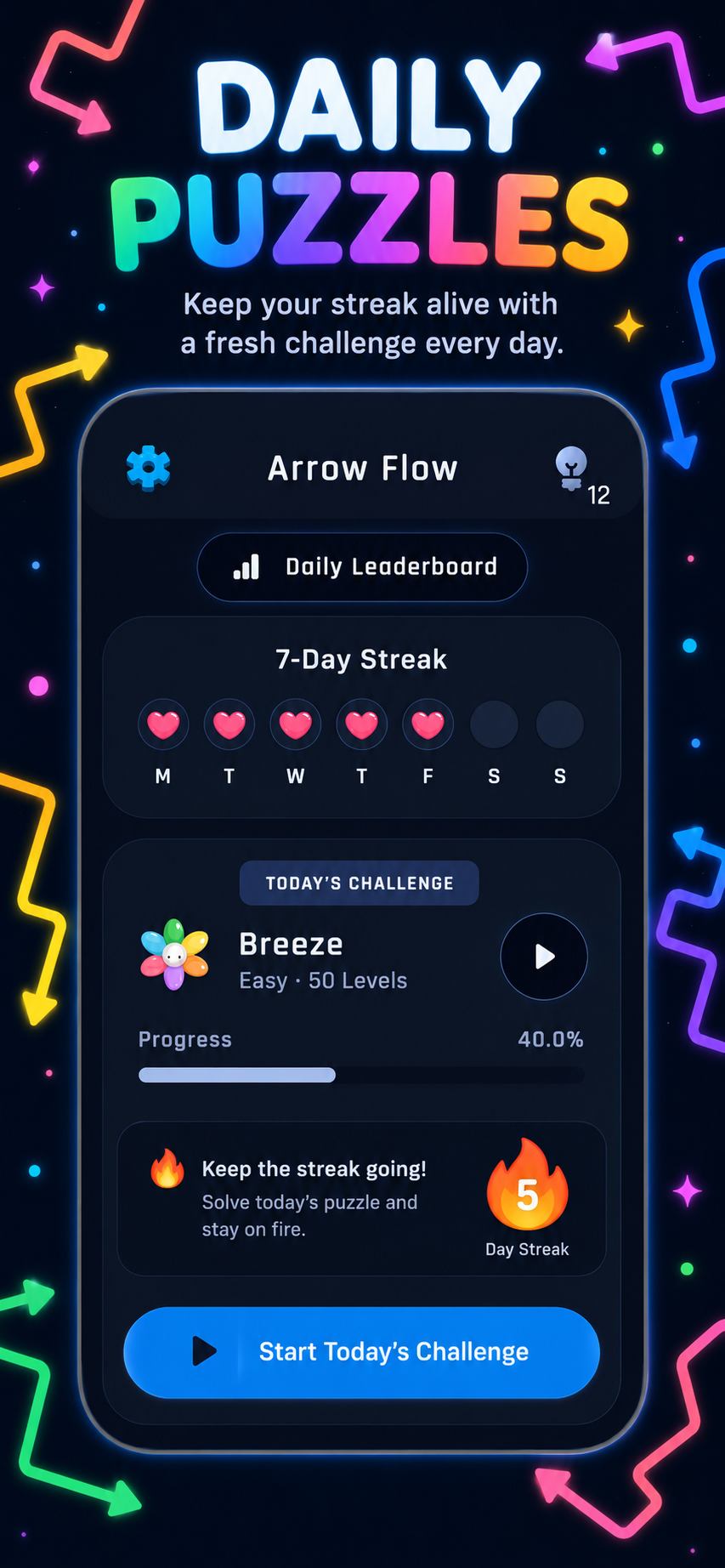 Arrow Flow Puzzle gameplay screen